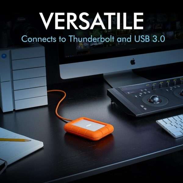LaCie Rugged USB-C Portable External Hard Drive