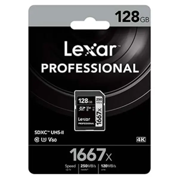 Lexar Professional 1667x SD Card 128GB