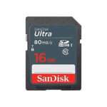 SanDisk 16GB Ultra SDHC UHS-I Class 10 Memory Card 80MB/s U1, Full HD, SD