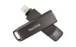 SanDisk 256GB iXpand Flash Drive Luxe with Lightning and USB-C